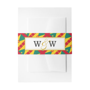 Bandeau De Faire-part GRENADA Mariage Monogramme Fête