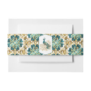 Bandeau De Faire-part Groupe Belly Invitation Peacock