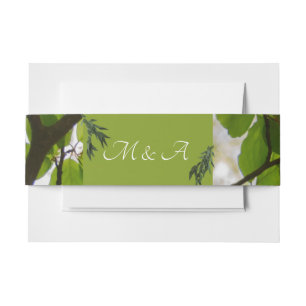 Bandeau De Faire-part Groupe Belly Mariage Feuille Vert
