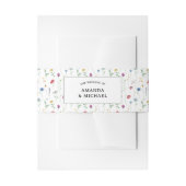 Bandeau De Faire-part Groupe de Faire-part de mariage fleur sauvage (Devant example)