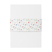 Bandeau De Faire-part Groupe de Faire-part de mariage fleur sauvage (Dos Example)