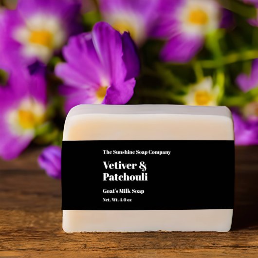 Bandeau De Faire-part Groupe de ventre Black Soap moderne