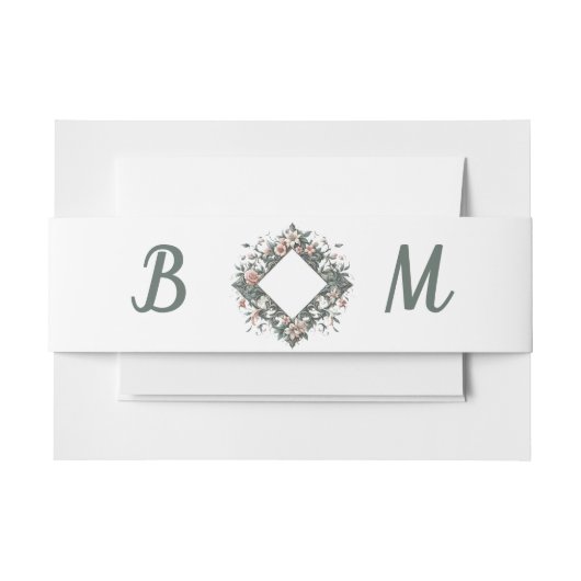 Bandeau De Faire-part Groupe de vigne florale (Devant Example)