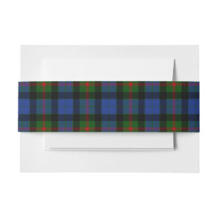 Bandeau De Faire-part Gunn Scottish Tartan Belly Band