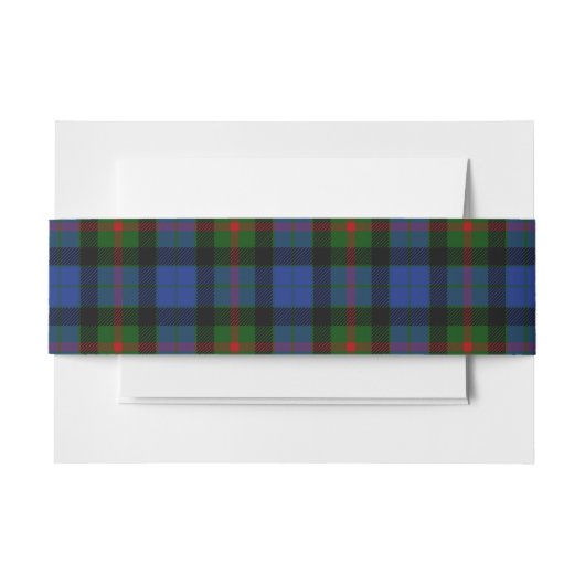 Bandeau De Faire-part Gunn Scottish Tartan Belly Band (Devant Example)