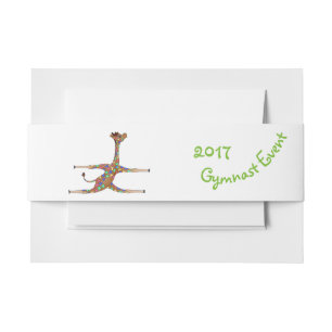Bandeau De Faire-part Gymnastique d'arc-en-ciel par Happy Juul Company