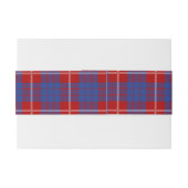 Bandeau De Faire-part Hamilton Scottish Tartan Belly Band (Dos exemple)