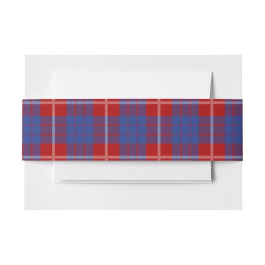 Bandeau De Faire-part Hamilton Scottish Tartan Belly Band (Devant Example)