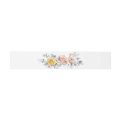Bandeau De Faire-part Hand Painted Garden Floral Wedding (Plat)
