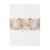 Bandeau De Faire-part herbe des Pampas séchée écriture botanique mariage (Dos Example)