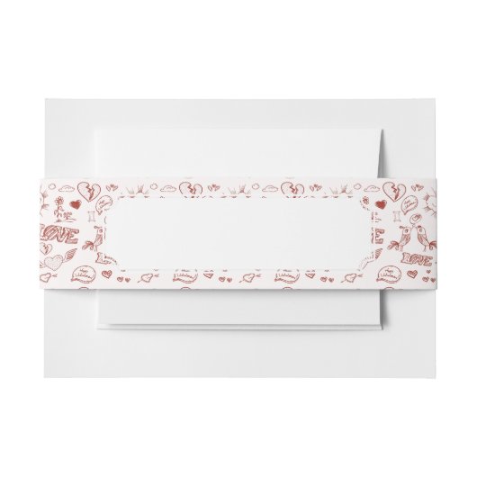 Bandeau De Faire-part Heureuse Sainte-Valentin (Devant Example)