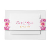 Bandeau De Faire-part Hibiscus brossé Mariage floral (Devant Example)