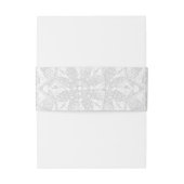 Bandeau De Faire-part Hibiscus & dentelle BLANC (Dos Example)