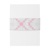 Bandeau De Faire-part Hibiscus & dentelle PINK (Dos Example)