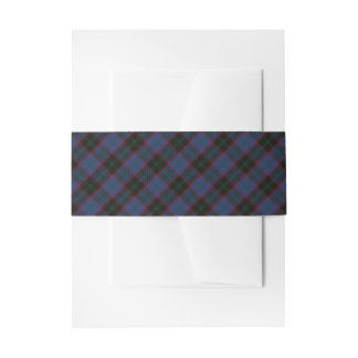 Bandeau De Faire-part Highland Hume Clan Tartan Scottish Plaid