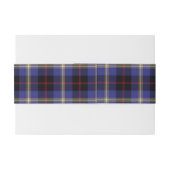 Bandeau De Faire-part Hill Scottish Tartan Belly Band (Dos exemple)