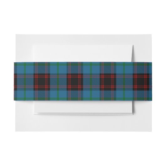 Bandeau De Faire-part Home Scottish Tartan Belly Band (Devant Example)