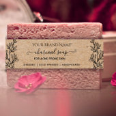 Bandeau De Faire-part Homemade Botanical Soap Kraft Soap Packaging