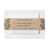 Bandeau De Faire-part Homemade Botanical Soap Kraft Soap Packaging (Devant Example)