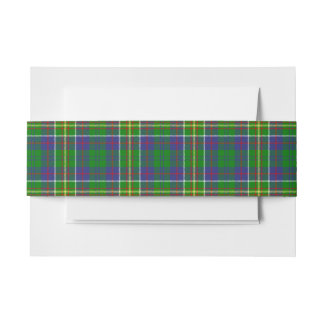 Bandeau De Faire-part Hunter Scottish Tartan Belly Band