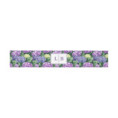 Bandeau De Faire-part Hydrangea Florale Violette Sérène (Plat)