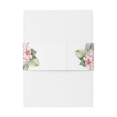 Bandeau De Faire-part Hydrangée rose pâle Élégant Mariage floral (Dos Example)