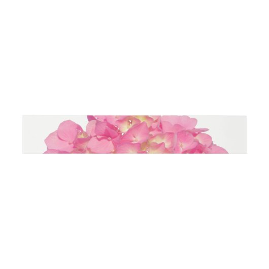 Bandeau De Faire-part Hydrangée rose rose fleur rose (Plat)