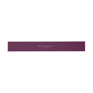 Bandeau De Faire-part Hydrangée violette - bande du ventre faire-part de