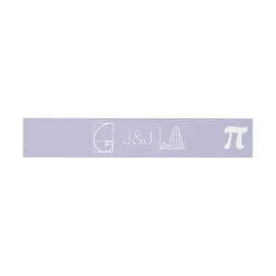 Bandeau De Faire-part Il s'ajoute dans Lavender Invitation Belly Band