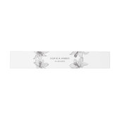 Bandeau De Faire-part Illustration classique Lys floraux (Plat)