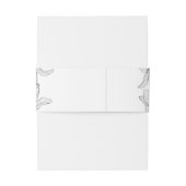 Bandeau De Faire-part Illustration classique Lys floraux (Dos Example)