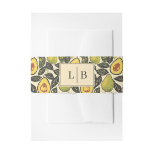 Bandeau De Faire-part Illustration d'avocat beige joyeux