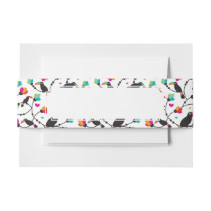 Bandeau De Faire-part illustration tropicale d'oiseau mignon de toucan