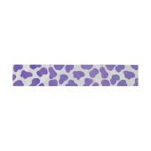 Bandeau De Faire-part Impression dalmate violet et blanche (Plat)