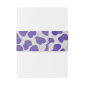 Bandeau De Faire-part Impression dalmate violet et blanche (Dos Example)