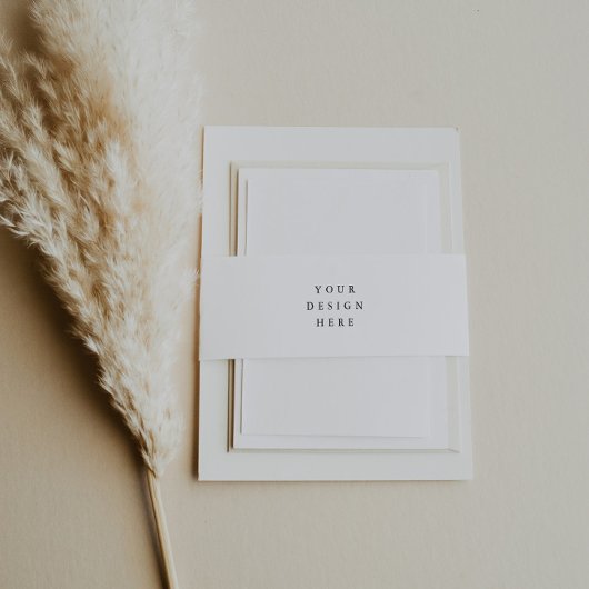 Bandeau De Faire-part Impression de bandeau ventral d'invitation