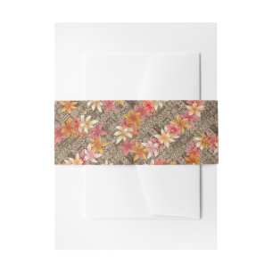 Bandeau De Faire-part imprimé hawaïen