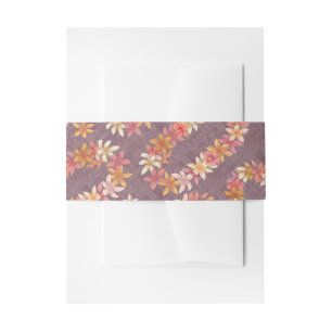 Bandeau De Faire-part imprimé hawaïen