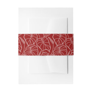 Bandeau De Faire-part imprimé hawaïen 