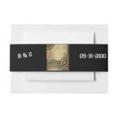 Bandeau De Faire-part industriel Steampunk Victorian Mariage (Devant Example)