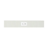 Bandeau De Faire-part Initiales Crème Sophistiquées (Plat)