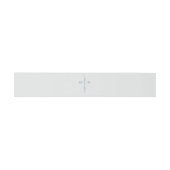Bandeau De Faire-part Initiales de mariage chrétien Croix (Plat)