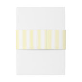 Bandeau De Faire-part Initiales élégantes rayées crème (Dos Example)