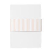 Bandeau De Faire-part Initiales élégantes rayées de corail (Dos Example)