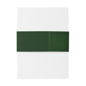 Bandeau De Faire-part Initiales Monogramme - Émeraude (Dos Example)