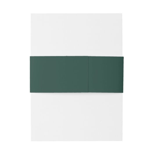 Bandeau De Faire-part Initiales monogrammes Emerald Green Mariage (Dos Example)
