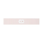 Bandeau De Faire-part Initiales Roses Élégantes (Plat)