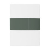 Bandeau De Faire-part Initiales Vertes Sophistiquées (Dos Example)