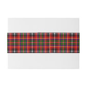 Bandeau De Faire-part Innes Scottish Tartan Belly Band (Dos exemple)