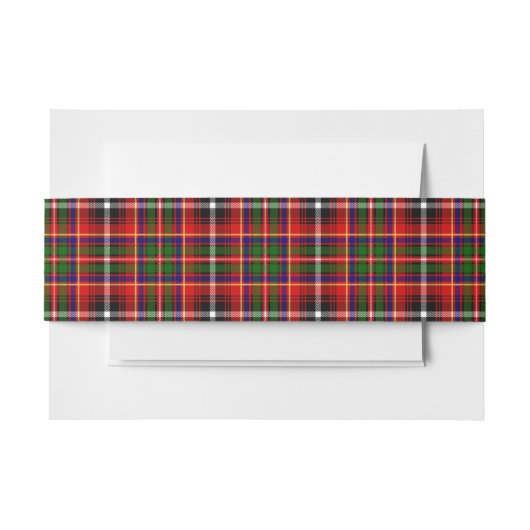 Bandeau De Faire-part Innes Scottish Tartan Belly Band (Devant Example)